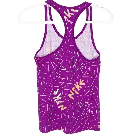 The Nike Tee Purple Athletic Racerback Tank Small - Picture 5 of 6